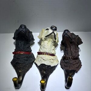 Charming Dog Wall Hooks - Black, Cream, Brown